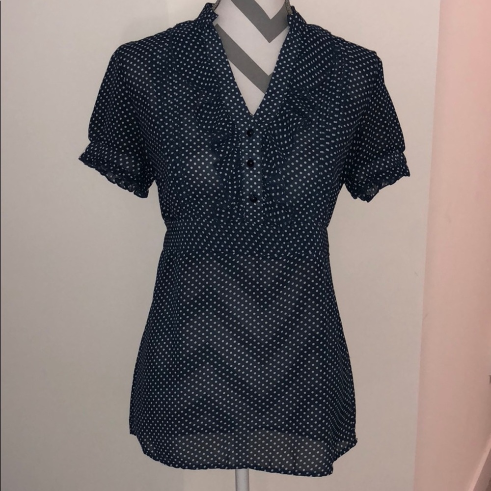 Polka dot Ruffle Top - Picture 3 of 8